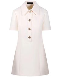 Gucci - Logo-Button A-Line Mini Dress - Lyst