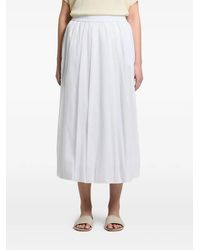 Peserico - Midi Elasticated-Waistband Pleated Skirt - Lyst