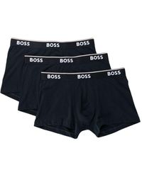 BOSS - Logo-waistband Boxers (set Of Three) - Lyst