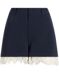 Cinq À Sept - Pantalones cortos de vestir con ribete de encaje - Lyst