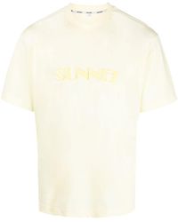 Sunnei - Logo-print Detail T-shirt - Lyst