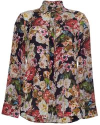Adam Lippes - Floral-print Silk Crepe De Chine Shirt - Lyst