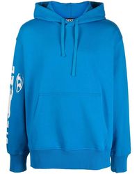 DIESEL - Graphic-Print Cotton Hoodie - Lyst
