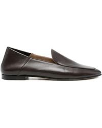 Dear Frances - Gio Pointed-Toe Leather Loafers - Lyst