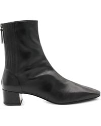 Aquazzura - ブロックヒール レザーブーツ 50mm - Lyst