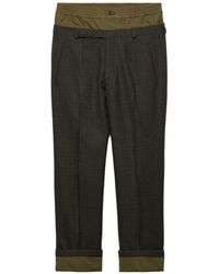 Prada - Geruite Gelaagde Broek - Lyst