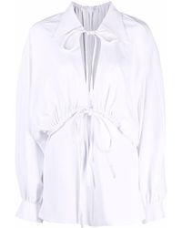 Ami Paris - Tie-fastening Mini Dress - Lyst