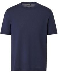 ZEGNA - Wool T-Shirt - Lyst