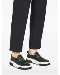 Ferragamo - Baskets En Cuir À Logo Imprimé - Lyst