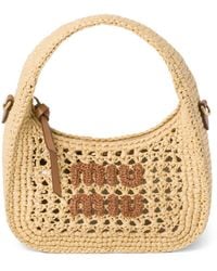 Miu Miu - Wander Crochet-knit Shoulder Bag - Lyst
