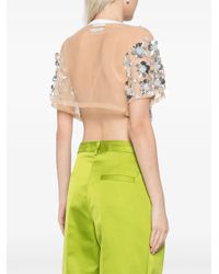 Des Phemmes - Top Verfraaid Met Kristallen En Pailletten - Lyst