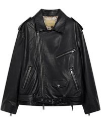 Momoní - Lond Leather Biker Jacket - Lyst