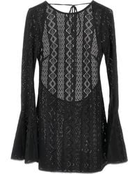 ANDAMANE - Minikleid mit Lochmuster - Lyst