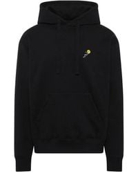 vowels - Floral-Embroidered Hoodie - Lyst