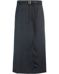 Sportmax - Belted Midi Skirt - Lyst
