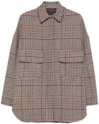 FEDERICA TOSI - Prince Of Wales Check Shirt - Lyst
