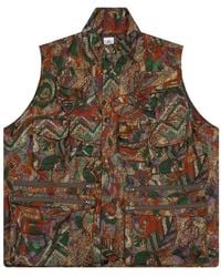 South2 West8 - Zipped Multi-Pocket Padding Vest - Lyst