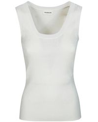 P.A.R.O.S.H. - Ribbed Tank Top - Lyst