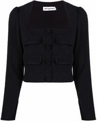 Self-Portrait - Top con cuello cuadrado - Lyst