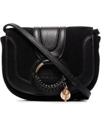 See By Chloé - Hana leather and suede shoulder bag - Lyst