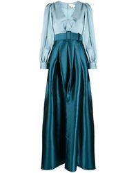 Sachin & Babi - Zoe Belted Satin Gown - Lyst