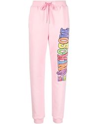 Moschino Jeans - Logo-print Cotton Track Pants - Lyst