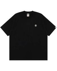 Aape By A Bathing Ape - Aapenow Moonface Logo-Patch T-Shirt - Lyst