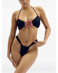 GOD SAVES QUEENS - Kiss&Ride Ring-Detail Bikini Top - Lyst