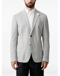 Joop! - Herringbone-Pattern Notch-Lapels Blazer - Lyst