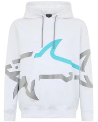 Paul & Shark - Logo-Print Drawstring Hoodie - Lyst