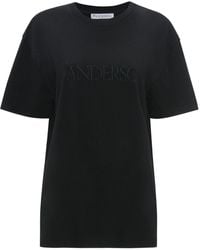JW Anderson - Camiseta con logo bordado - Lyst