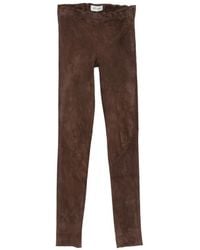 Arma - Suede Slim-Fit Trousers - Lyst