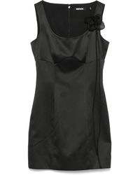 ROTATE BIRGER CHRISTENSEN - Satinkleid mit Blumenapplikation - Lyst