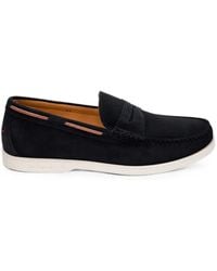 Kiton - Suede-Finish Leather Loafers - Lyst