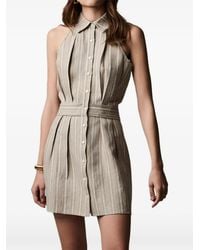 Hevron - Domino Striped Halterneck Dress - Lyst