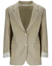 Alysi - Button Blazer - Lyst