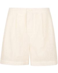 Ermanno Scervino - Paisley-Jacquard Pleated Shorts - Lyst