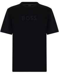 BOSS - Cotton Logo-Printed T-Shirt - Lyst