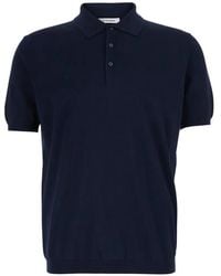 Kangra - Short-Sleeved Cotton Polo Shirt - Lyst