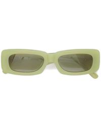 The Attico - X Linda Farrow Mini Marfa Rectangle-Frame Sunglasses - Lyst