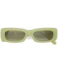 The Attico - X Linda Farrow Mini Marfa Rectangle-Frame Sunglasses - Lyst