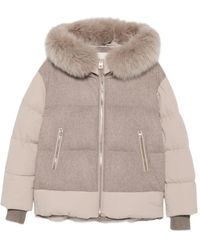 SEA WING - Faux-Fur Trim Hooded Jacket - Lyst