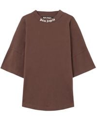 Palm Angels - Off Cotton T-Shirt - Lyst