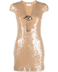 16Arlington - Sequin-embellished Short-sleeve Minidress - Lyst