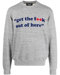 DSquared² - Sweater Met Tekst - Lyst