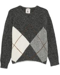 Semicouture - Argyle-Pattern Sweater - Lyst