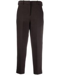 Circolo 1901 - Pressed-crease High-rise Cropped Trousers - Lyst