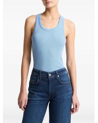 Vince - Ribbed Scoop-Neck Tank Top - Lyst
