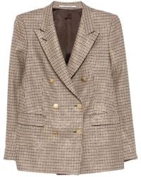 Tagliatore - Blazer Croisé À Motif Pied-De-Poule - Lyst