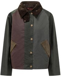 Barbour - Gewaxt Jack Met Patchwork - Lyst